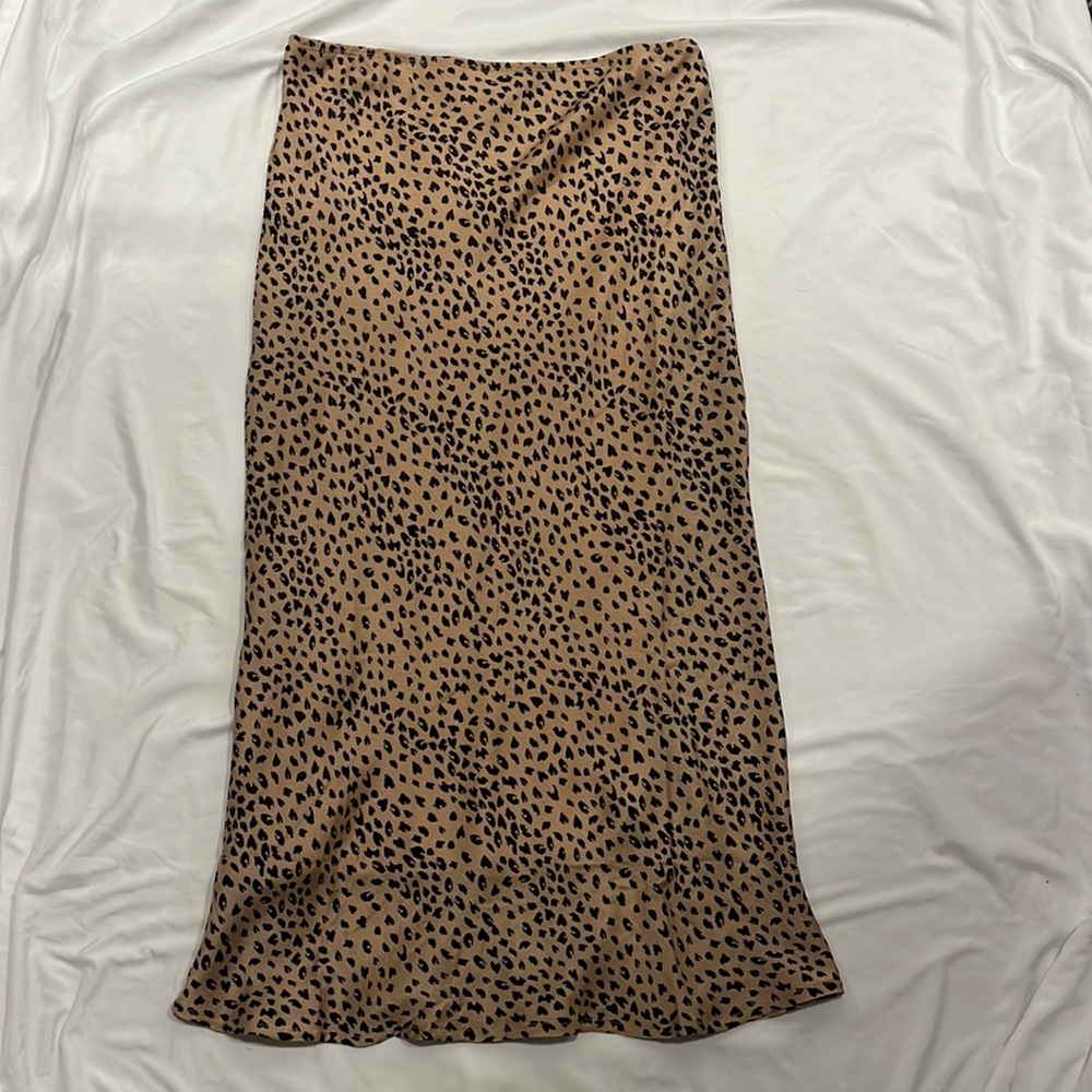 Petal & Pup Animal Print Midi Skirt